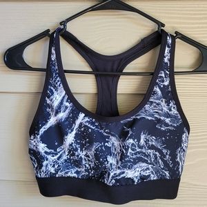 Champion Black Water Tide Race back Sports Bra